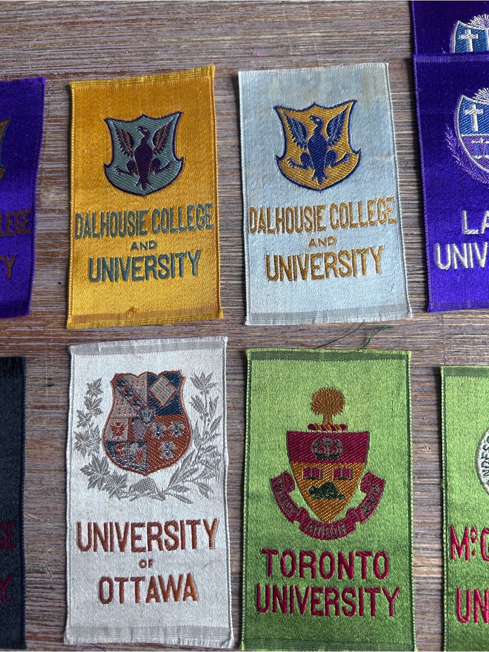 Antique Canadian University & College Woven Tobacco Silks (c. 1910–1915) - Picture 4 of 8